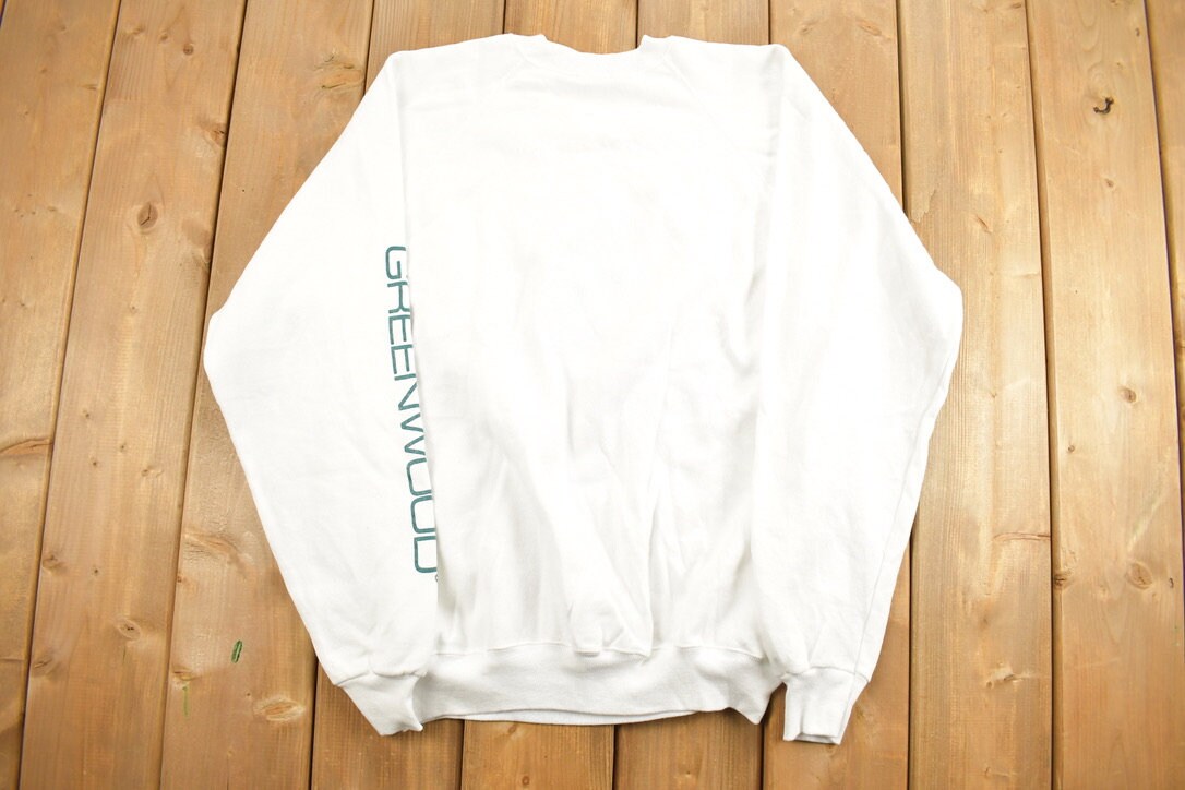 Vintage 1990s Greenwood Raceway Park Graphic Crewneck Sweatshirt