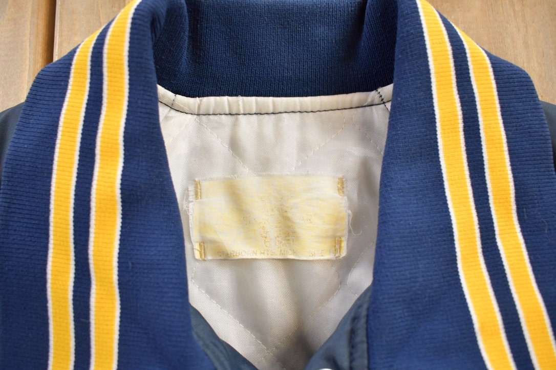 Vintage 1980s Brainerd Community College Bomber Jacket