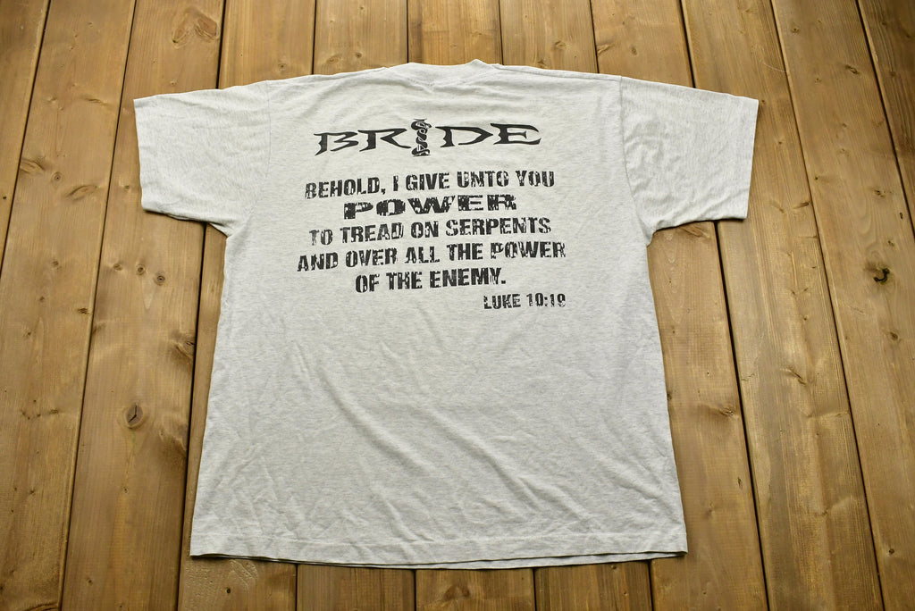 Vintage 1992 Bride Snakes In The Playground Band T-shirt