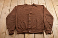 Vintage 1990s Knitted Brown Cardigan Sweater