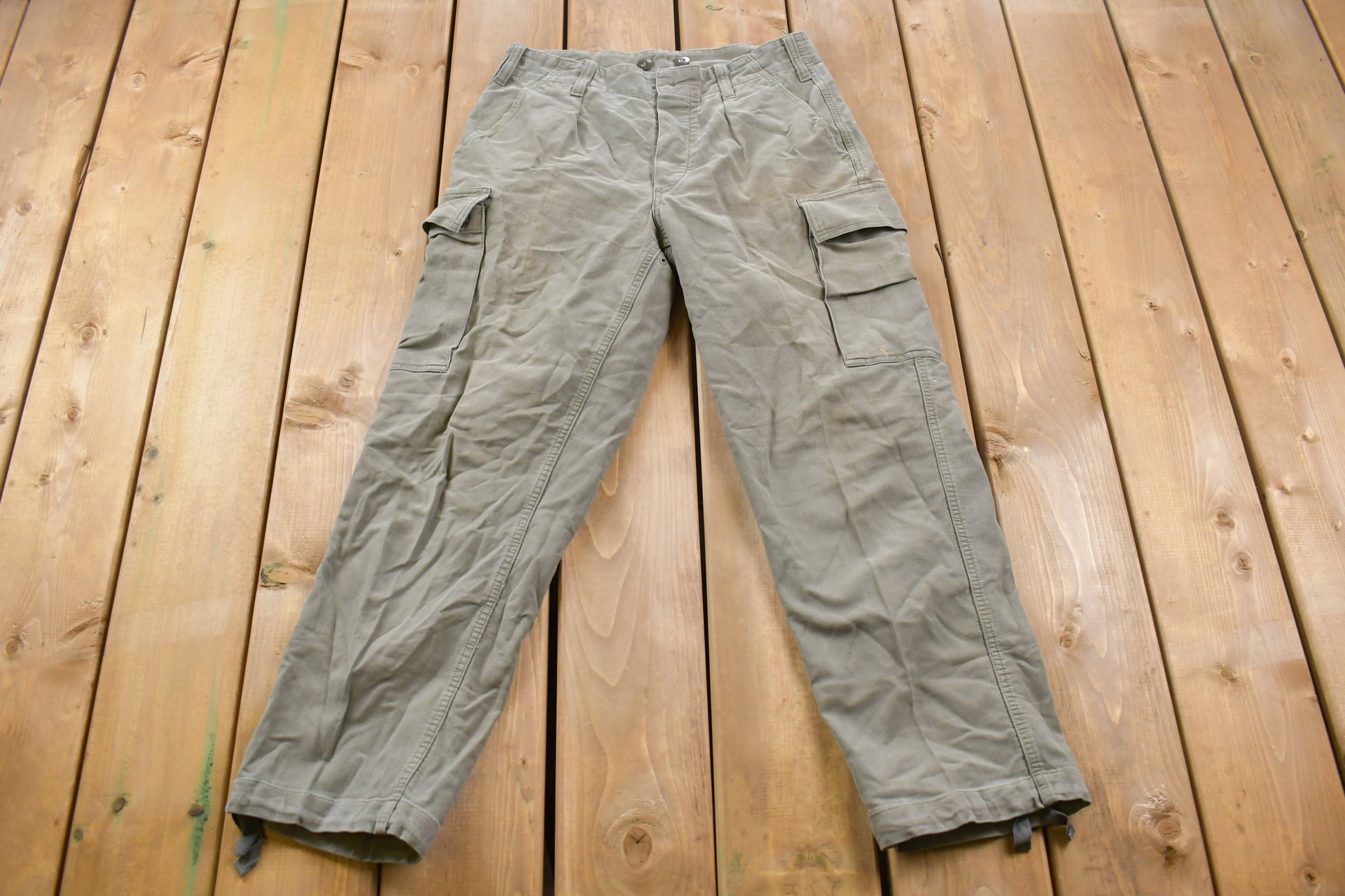 Vintage 1989 Military Cargo Pocket Pants