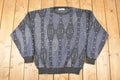 Vintage 1990s Jantzen Abstract Knit Crewneck Sweater Mens L
