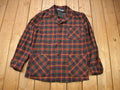Vintage 1970s Pendleton Plaid Button Up Blazer Shirt
