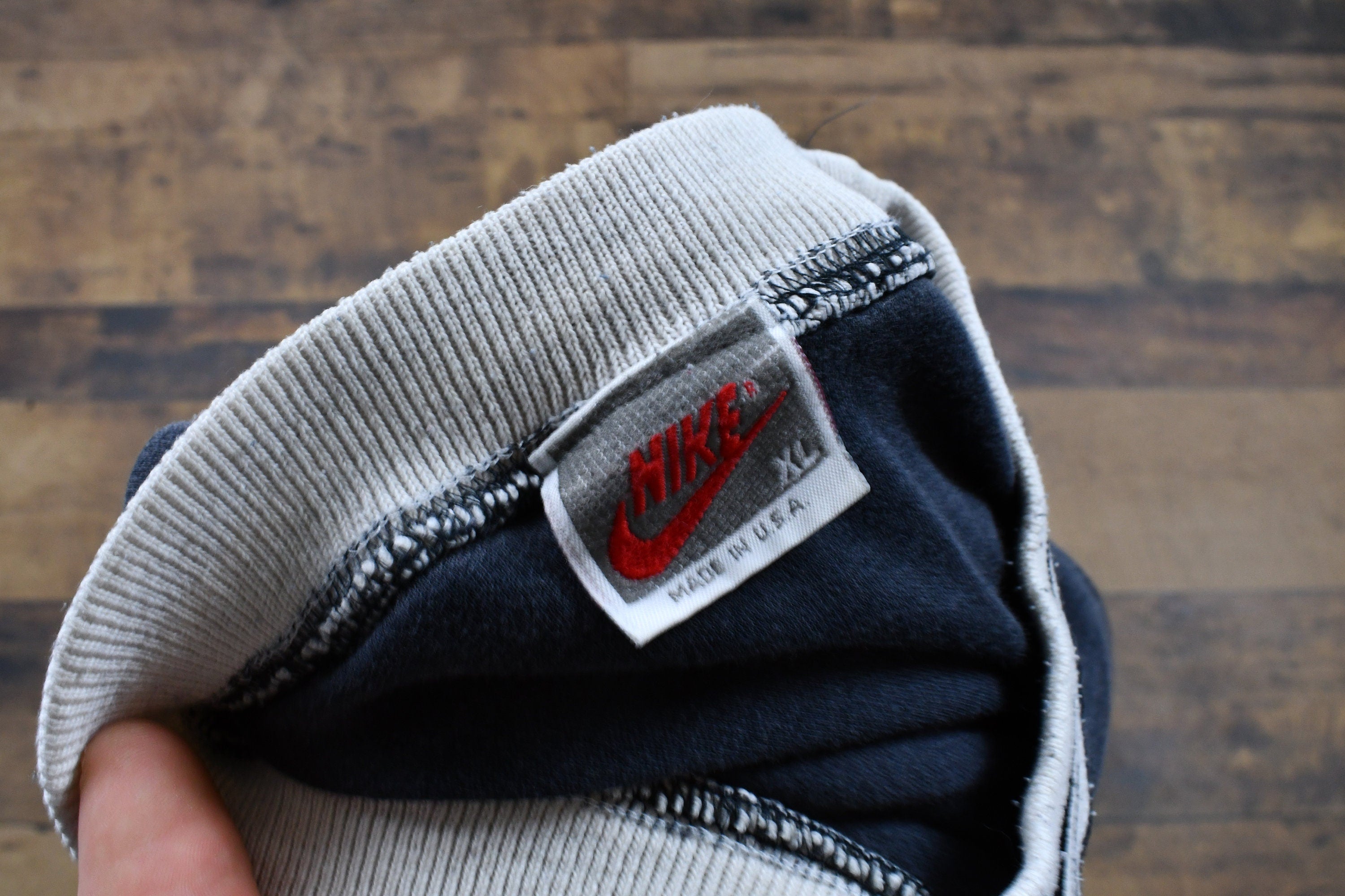 Vintage 1990s Nike Grey Tag Mid Swoosh Sleeveless T-Shirt