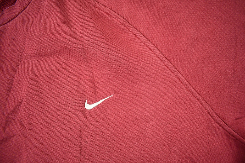 Vintage Nike Embroidered Mini Swoosh Raglan Crewneck Sweatshirt