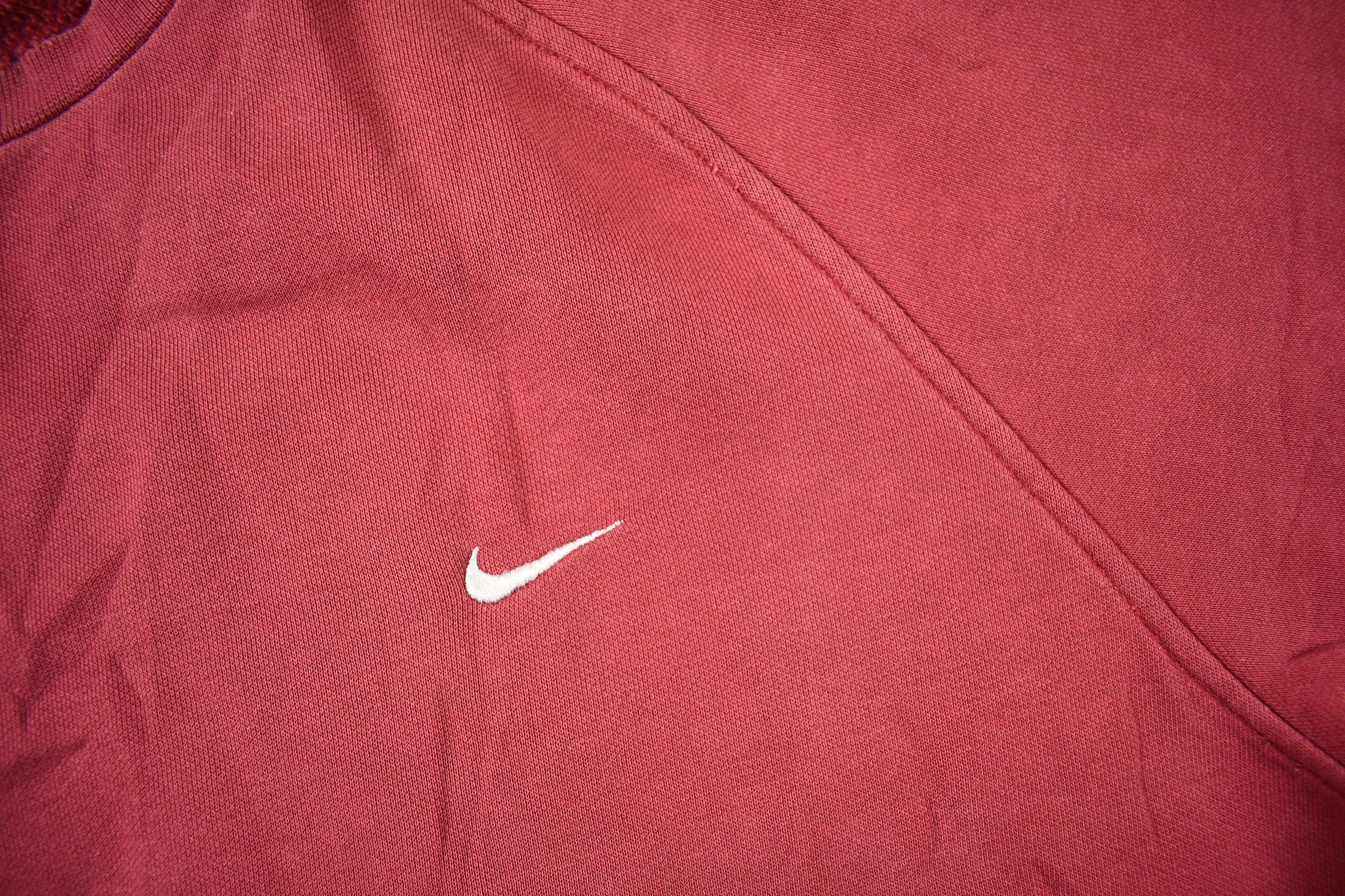 Vintage Nike Embroidered Mini Swoosh Raglan Crewneck Sweatshirt