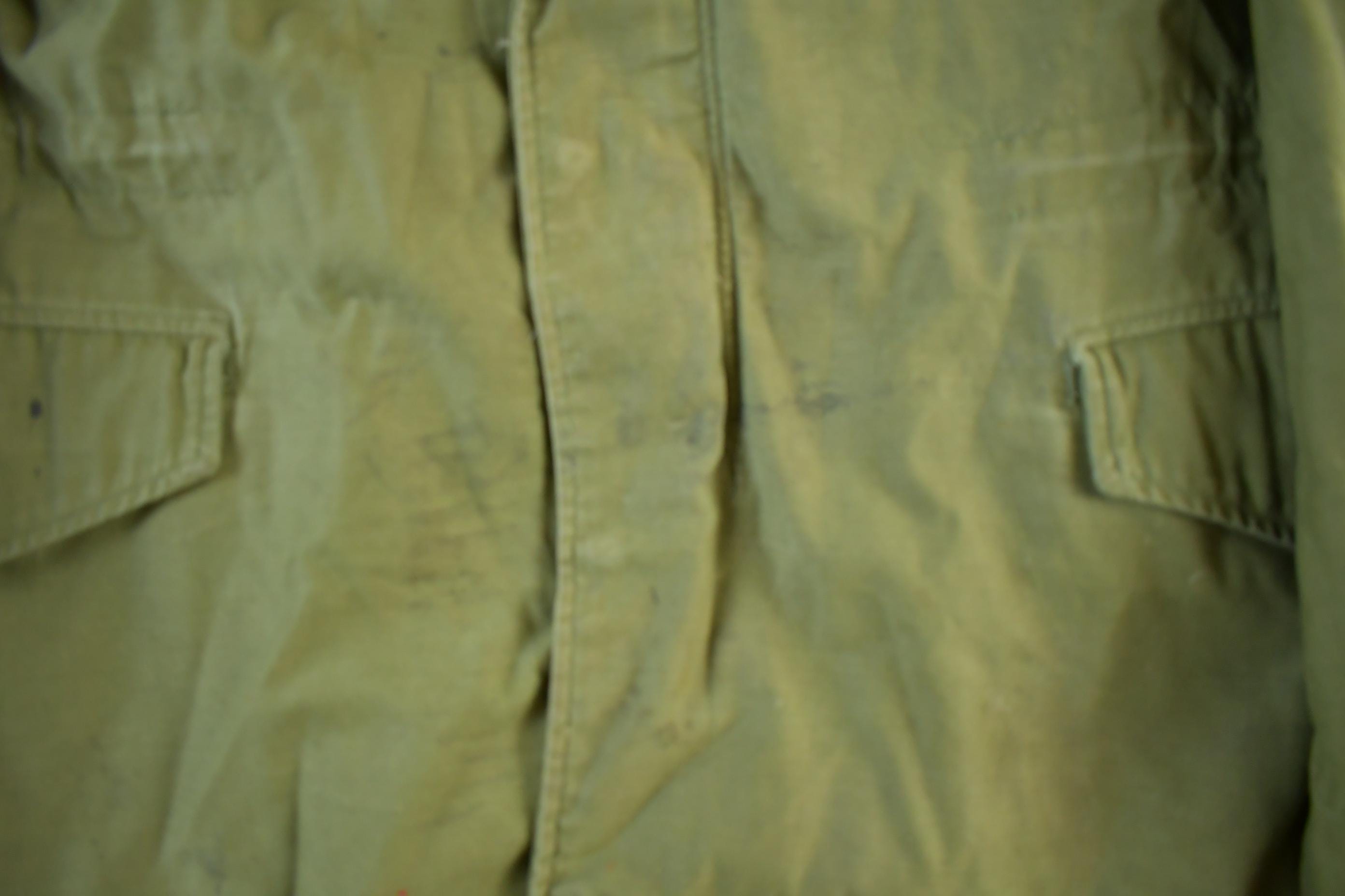 Vintage 1960s 1970s Military Field Coat Men's Small