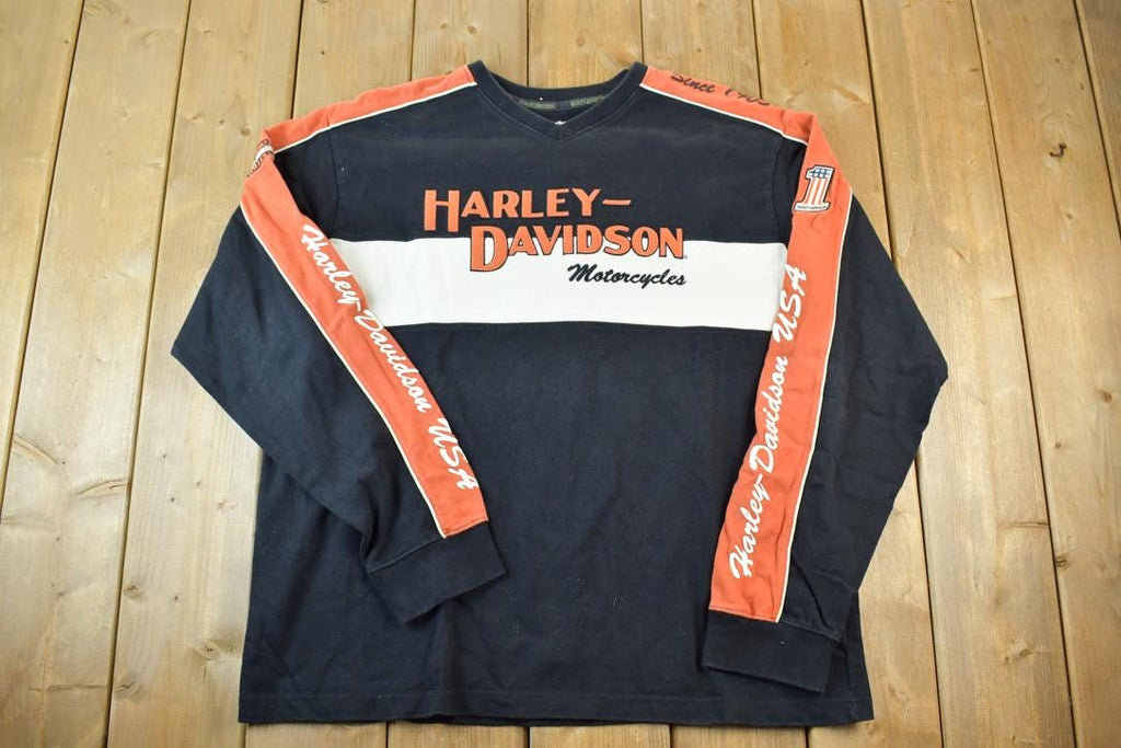 Vintage 1990s Harley Davidson Motorcycles Crewneck Sweatshirt Made In USA