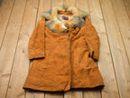 Vintage 1980s Fur Leather Coat