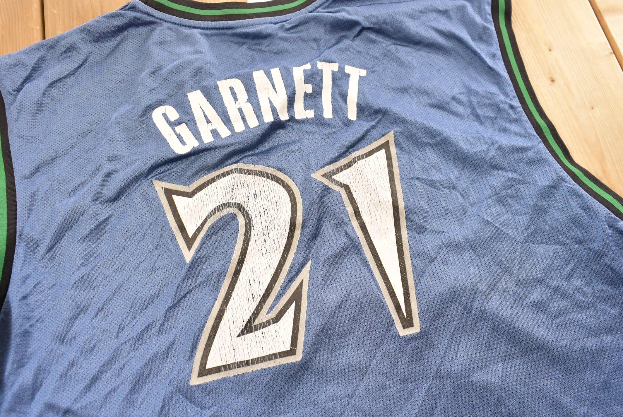 Vintage Y2K Reebok Minnesota Timberwolves NBA Kevin Garnett Basketball Jersey Mens M / 2000s Sportswear/ 00s Jersey / Streetwear