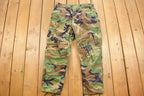 Vintage 1990s Woodland Camouflage Cargo Pants Size 28 - 34 x 28