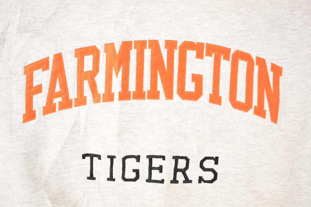 Vintage 1990s Farmington Tigers Embroidered Collegiate Crewneck Sweatshirt Mens XL