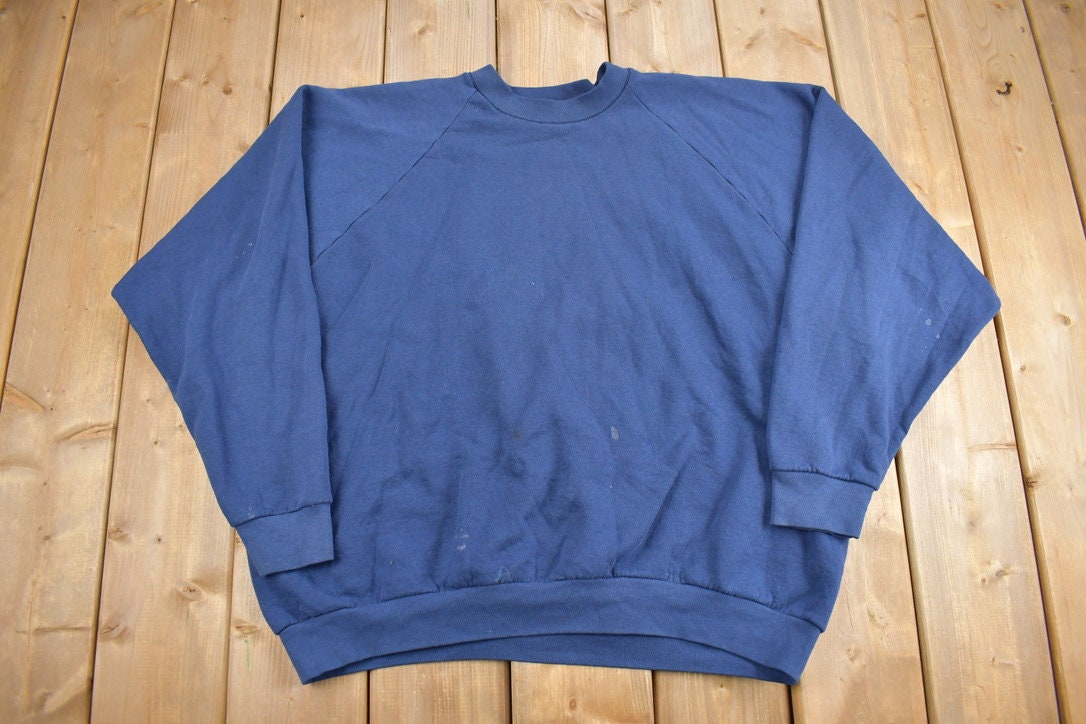 Vintage 1990s Blank Raglan Sleeve Crewneck Sweatshirt