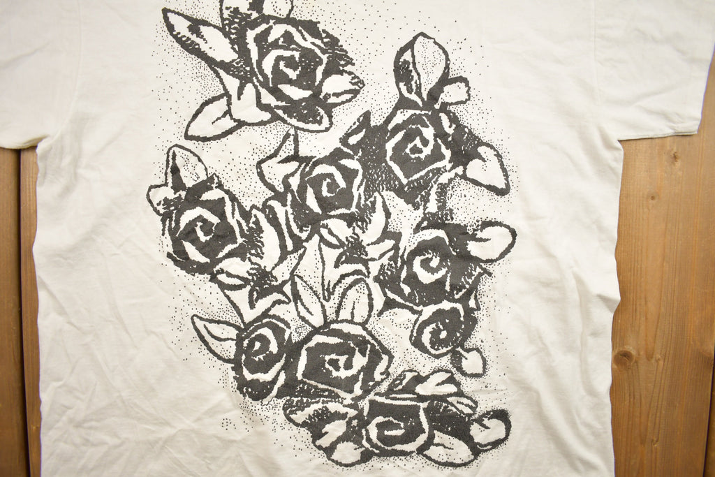 Vintage Y2K American Traditional Roses Graphic T Shirt
