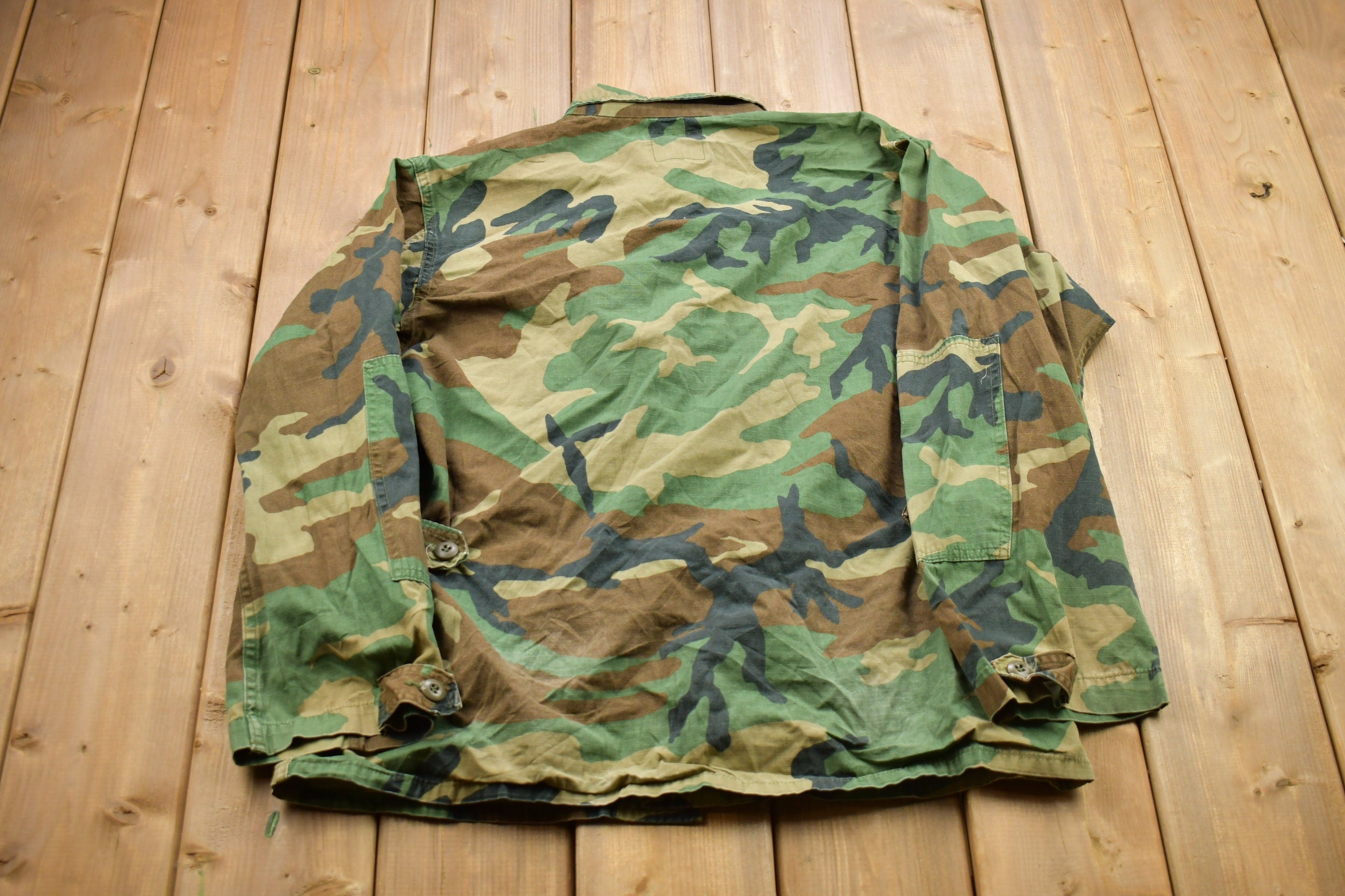 Vintage Military Button Up Shirt