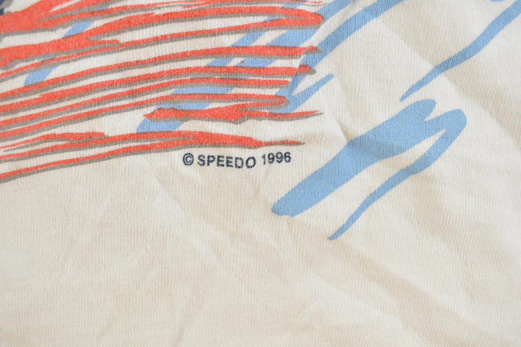 Vintage 1996 Speedo Big Kick Swimming Graphic T-Shirt