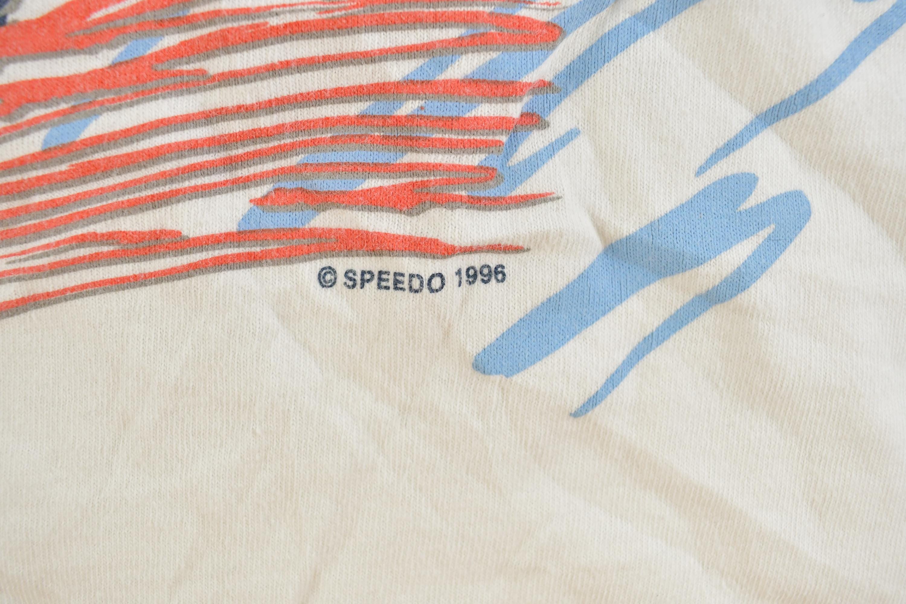 Vintage 1996 Speedo Big Kick Swimming Graphic T-Shirt