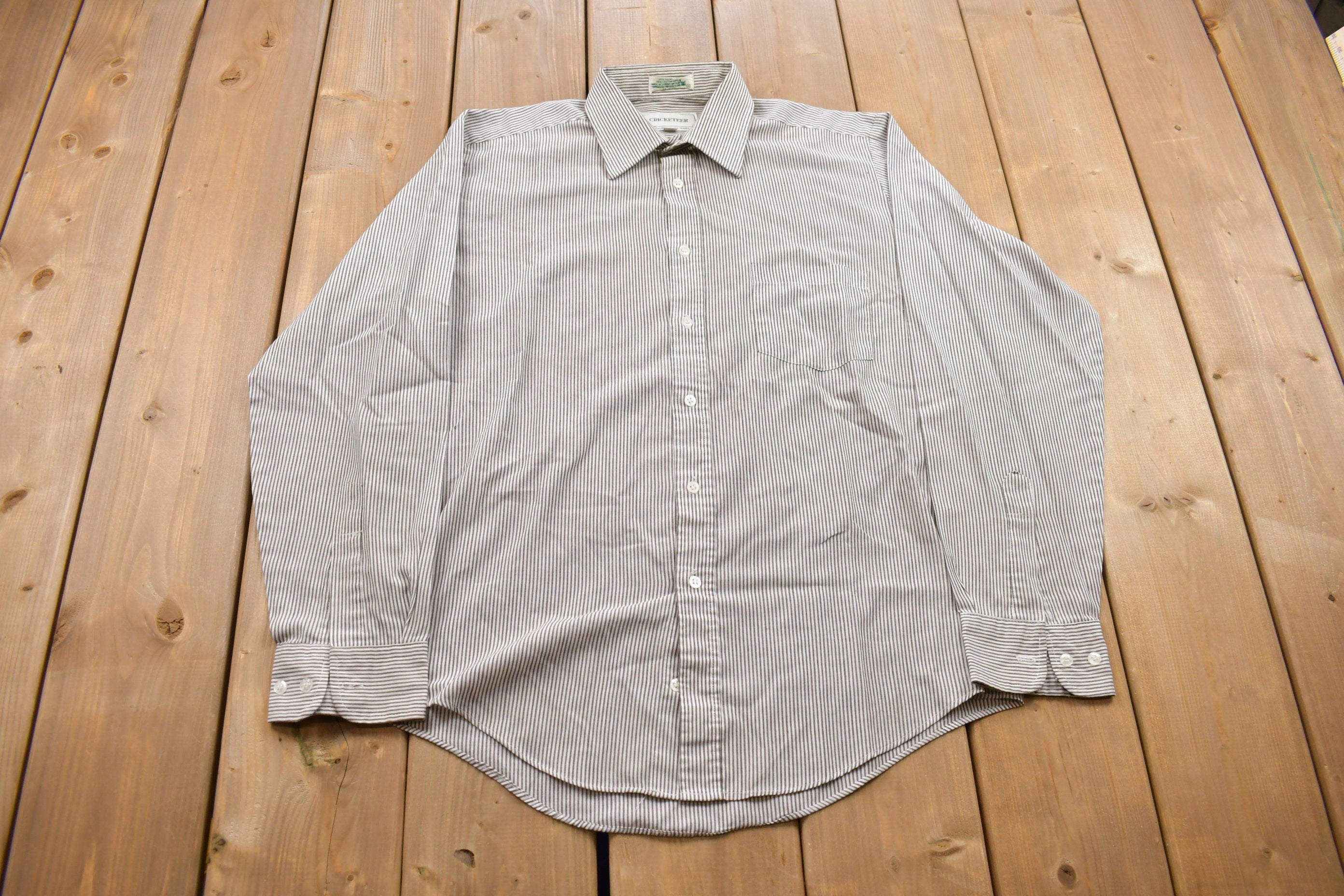 Vintage 1990s Cricketeer Button Up Dress Shirt
