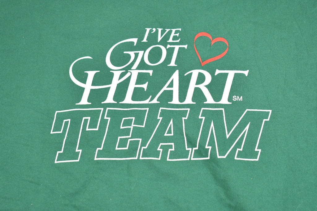 Vintage 1990s I Got Heart Team Graphic Crewneck Sweatshirt