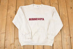 Vintage 1990s Minnesota Embroidered Text Crewneck Sweatshirt Mens L