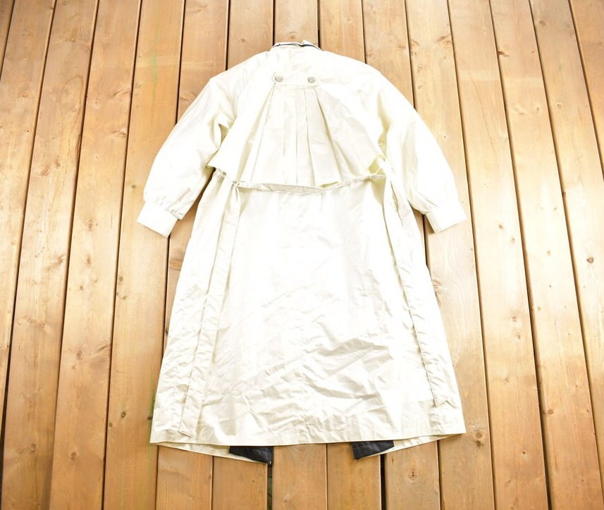 Vintage 1980s Worthington Petite Satin Trench Coat