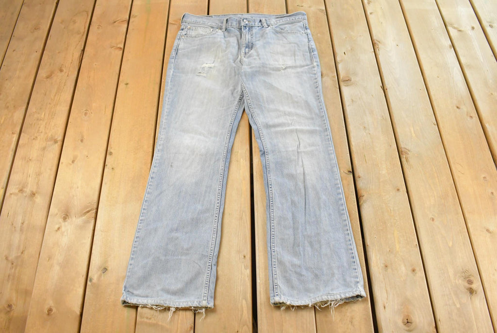 Vintage 1990s Levi's 517 Boot Cut Denim Jeans Men's 34 x 31 / Vintage Denim / Vintage Levi's / Levi Jeans / Boot Cut Jeans / Distressing