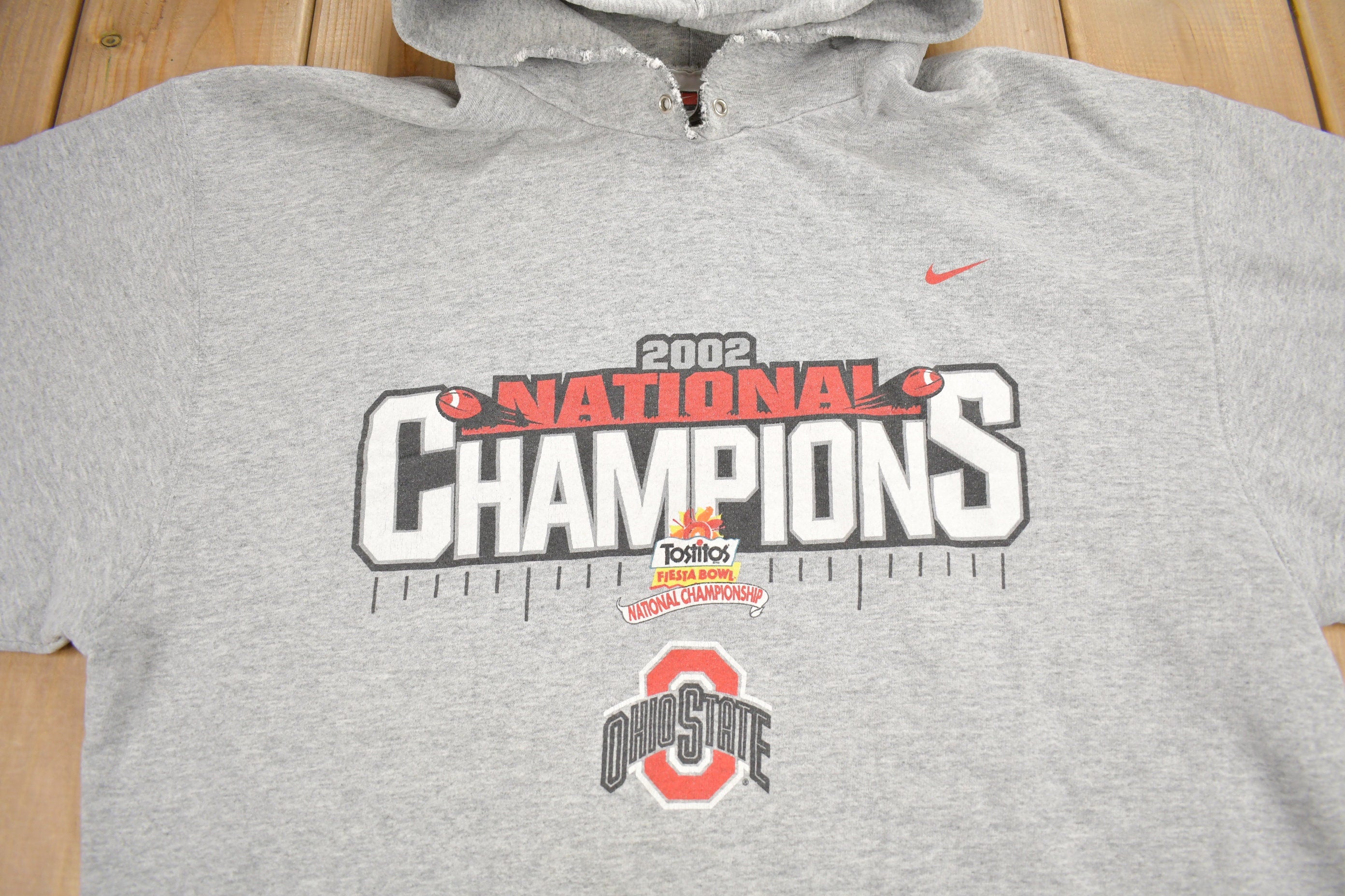 Vintage 2002 Ohio State Buckeyes NCAA Football Hoodie