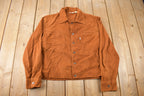 Vintage 1970s Levi's Burnt Orange Button Up Light Jacket