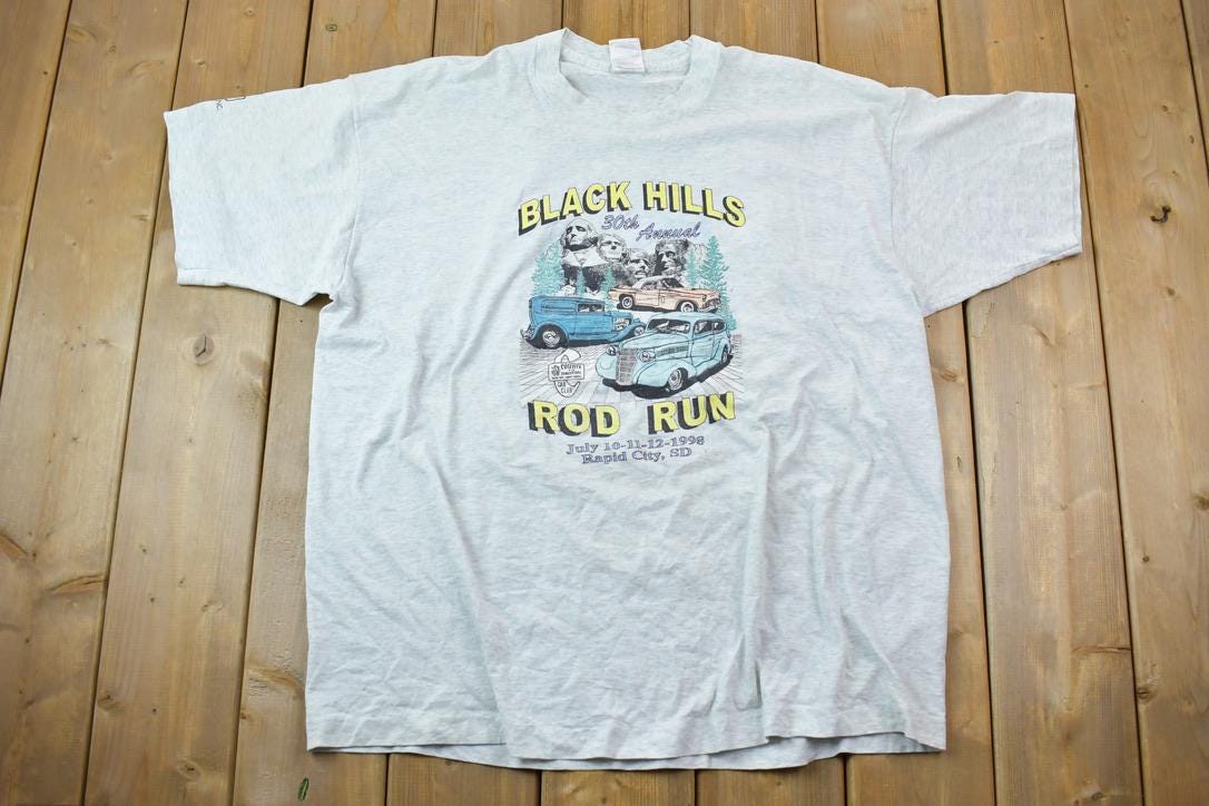 Vintage 1998 Black Hills Rod Run Souvenir T-Shirt