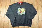 Vintage 1990s Morning Sun Double Collar Night Bird Crewneck