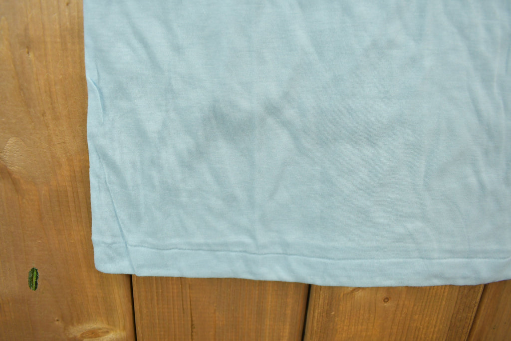 Vintage 1980s Blue Blank T Shirt