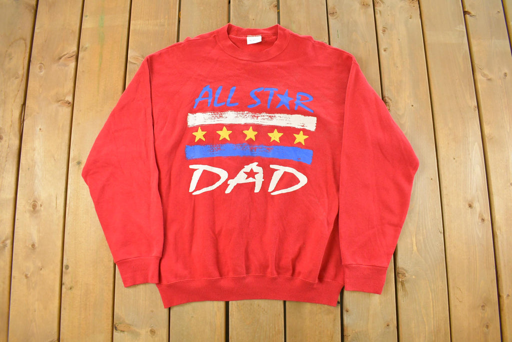 Vintage 1990s All Star Dad Crewneck Sweatshirt Men's Large