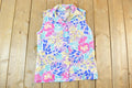 Vintage 1990s Floral AOP Button Up Vest