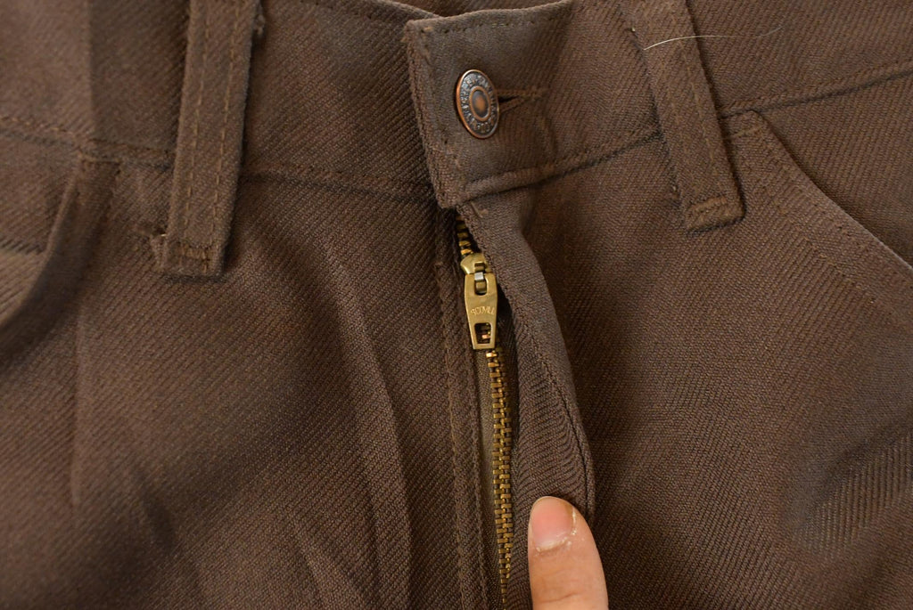 Vintage 1960s Levi's Slacks: Men's Brown Flare Pants, 32x30 Made in USA