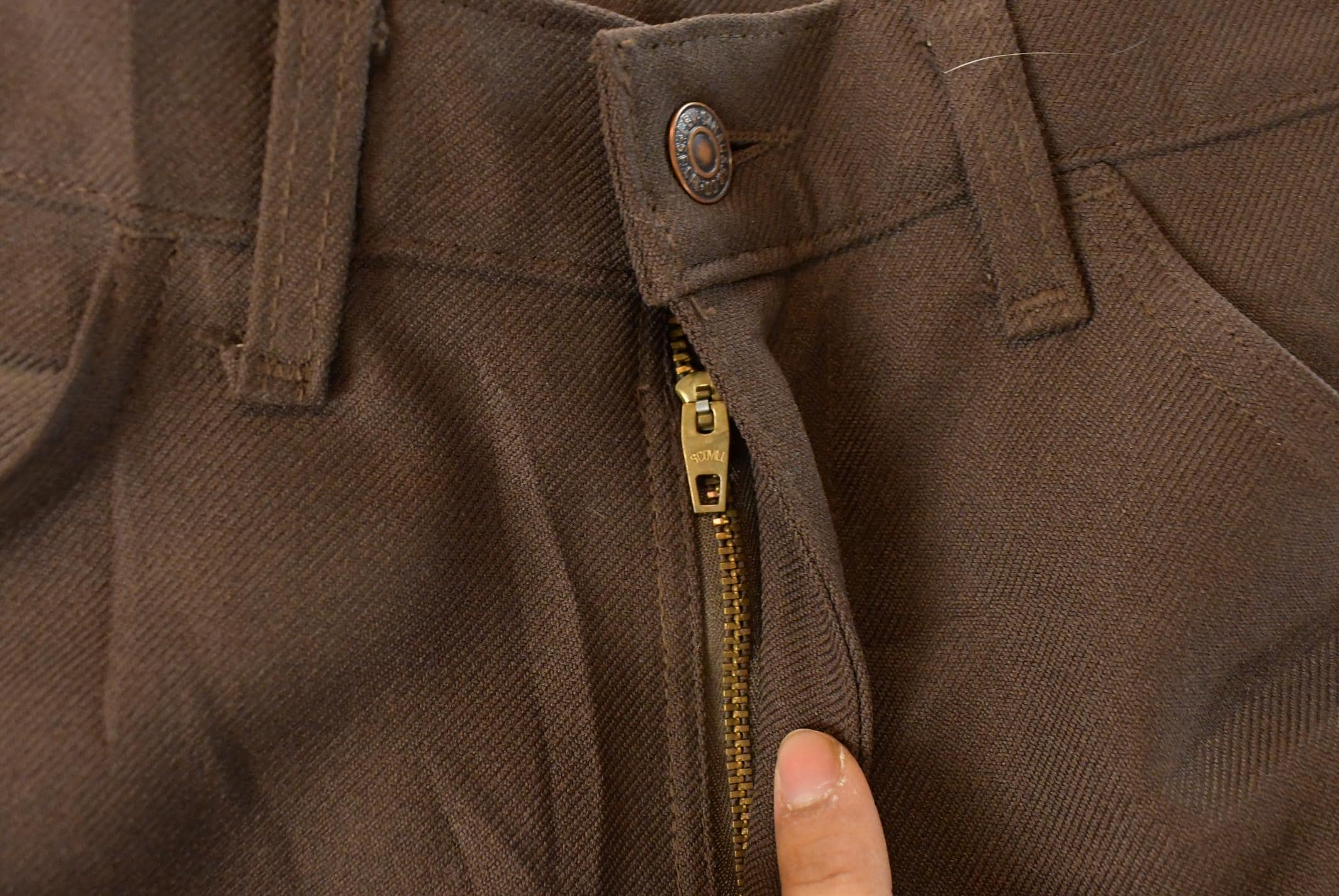 Vintage 1960s Levi's Slacks: Men's Brown Flare Pants, 32x30 Made in USA