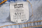 Vintage 1990s Levi's 521 Red Tab Denim Jeans Size 32 x 29.5