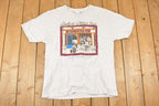 Vintage 1990s Evelyn's Coffee Bar Souvenir Travel T-Shirt Men's L  Destination Shirt  90s Single Stitch Graphic Tee  Made in USA