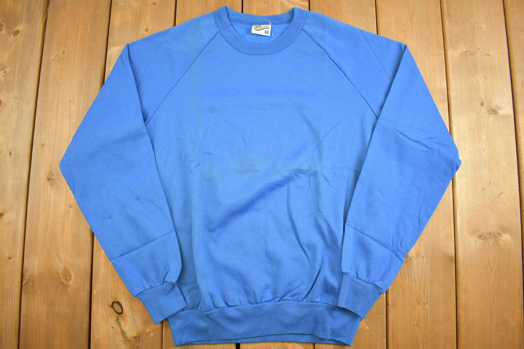 Vintage 1980s Blank Raglan Crewneck Sweatshirt