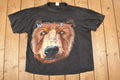 Vintage 1990s Wilderness Spirit Big Bear Face Souvenir Cartoon Outdoorsman T-Shirt Men's XL