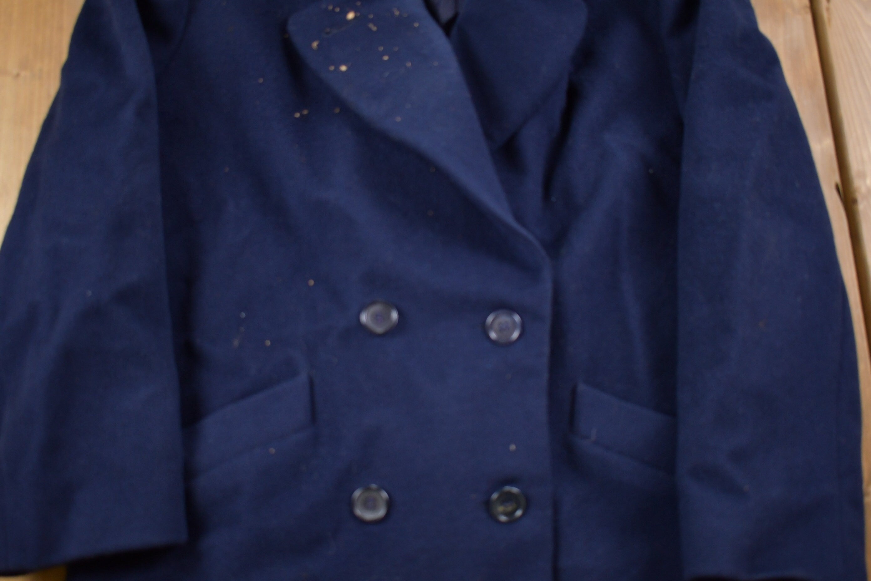 Vintage 1980s Central Park International Wool Double Breasted Jacket
