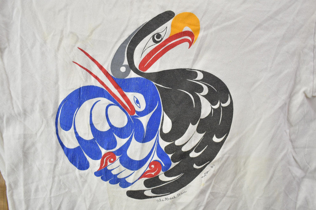 Vintage 1990s Animal Bird Theme Graphic T-Shirt