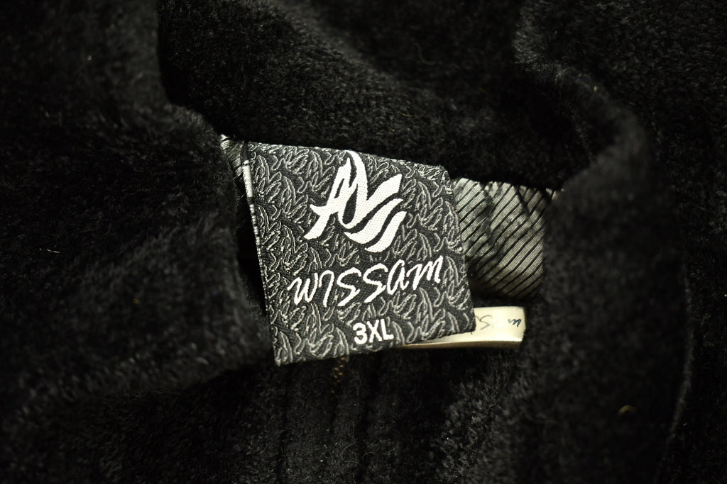 Vintage 1990s Wissam Embroidered Fur Coat