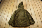Vintage 1960s Deep Pile Borg Fabric Fleece Parka Jacket