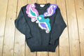Vintage 1990s Abstract Knit Crewneck Sweater