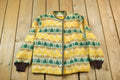 Vintage 1960s Patterned Mohair Cardigan Sweater /