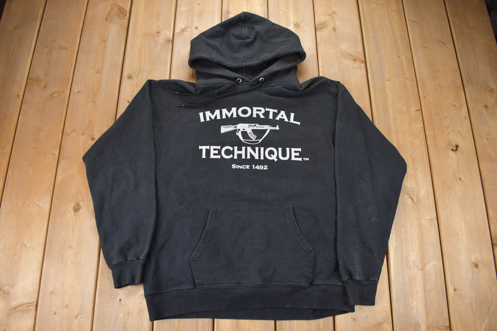 Vintage Y2K Immortal Technique Graphic Hoodie