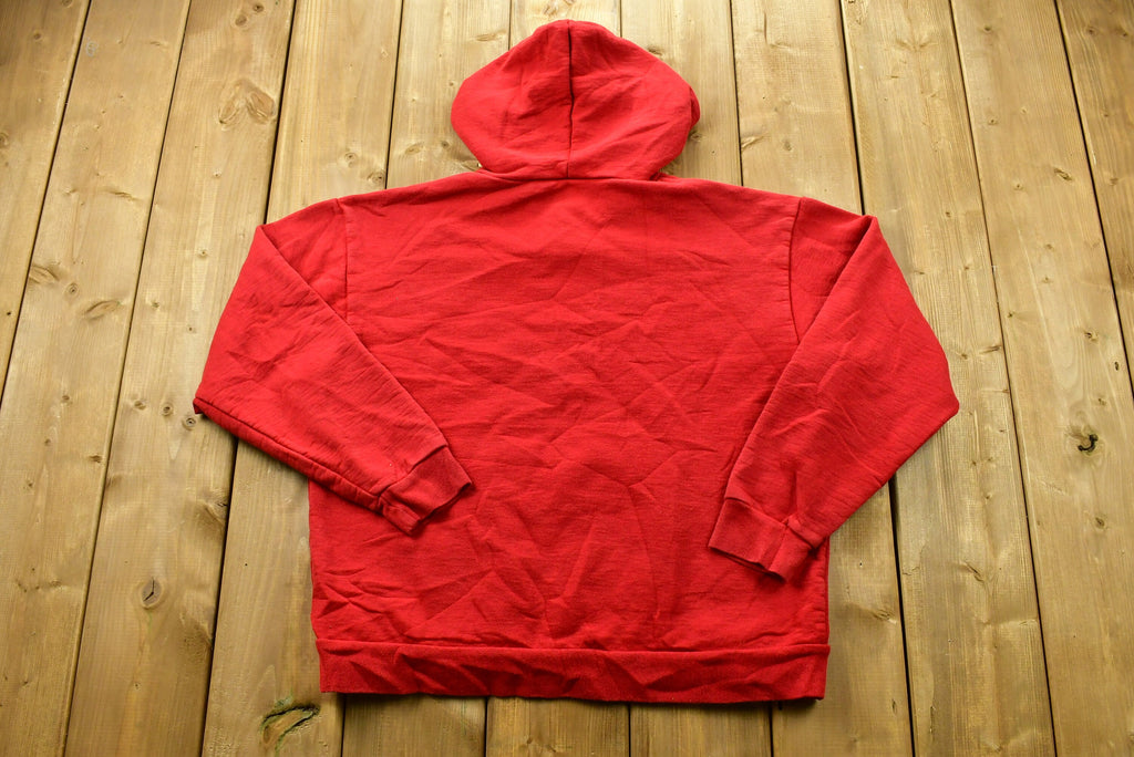 Vintage 90's Reebok Embroidered Hooded Sweater