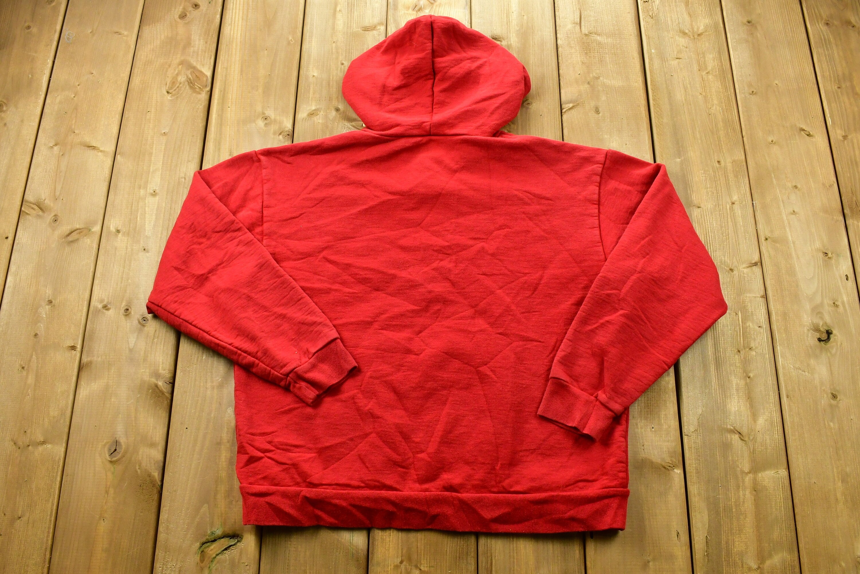 Vintage 90's Reebok Embroidered Hooded Sweater