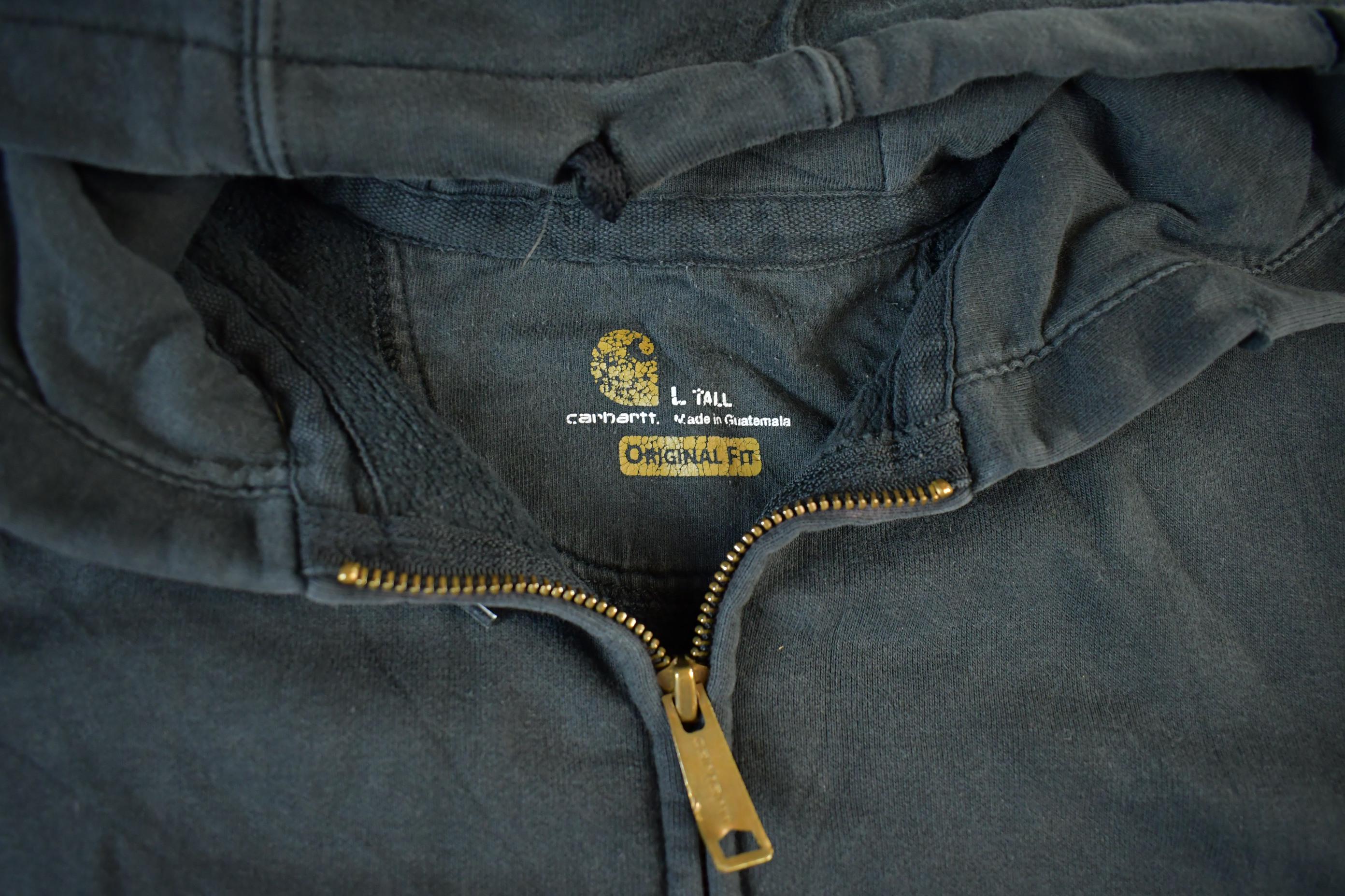 Vintage 2000s Distressed Carhartt Zip Up Hoodie Men's Large Tall
