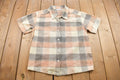 Vintage 1990s Plaid Button Up T Shirt